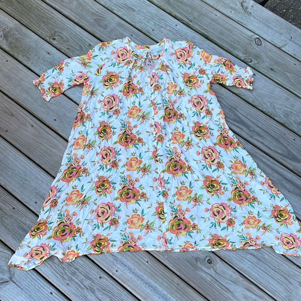 Floral swing dress